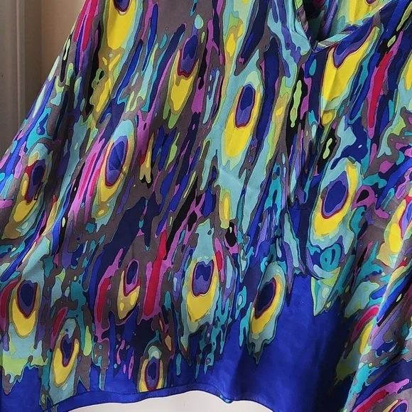 Trina Turk 100% pure silk‎ top Sz M - Picture 9 of 13